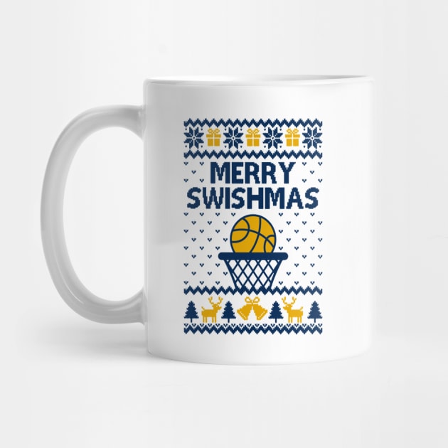 Merry Swishmas West Virginia Basketball by Hobbybox